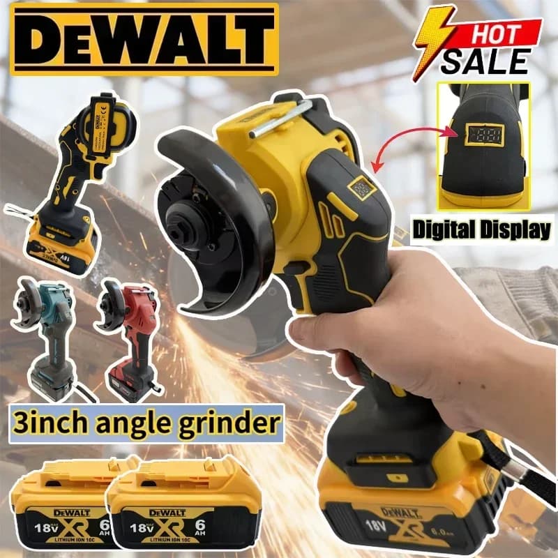 Smerigliatrice Angolare Digitale Brushless DeWALT per Batterie 20V / 18V, Macchina per Lucidatura e Taglio, Utensili Elettrici