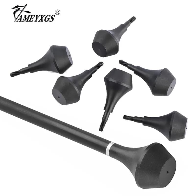 6 pezzi tiro con l'arco punta di freccia in Nylon 8-32 diametro filetto 0.4cm allenamento di tiro Nylon Target Point arco e freccia accessori per la pratica