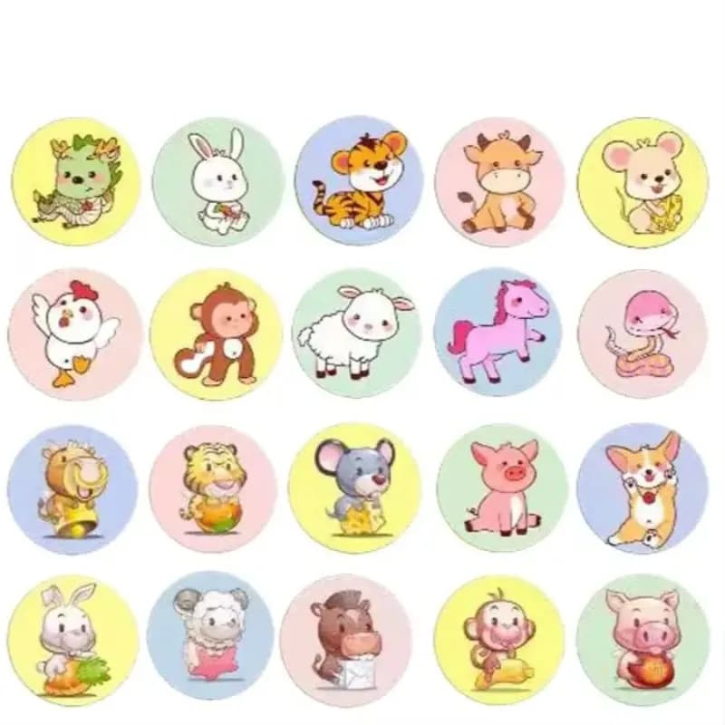50 pz/set Cartoon Round Band Aid Kawaii Circle Skin Patch cerotto per ferite vaccinazione strisce per medicazione bende adesive