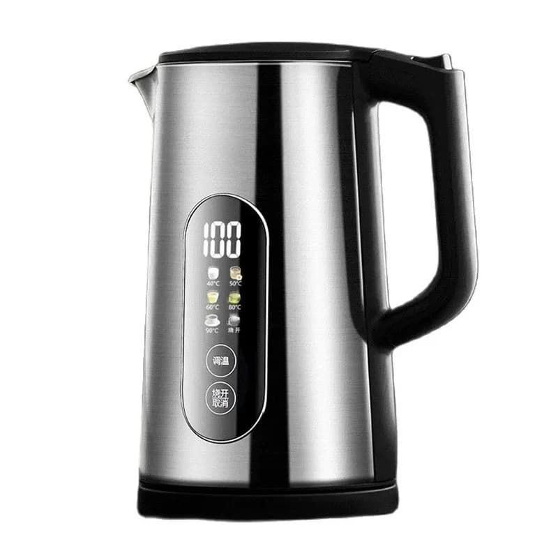 Bollitore elettrico 1.7L Bollitore per acqua in acciaio inossidabile per uso domestico 1500W Riscaldamento Teiera con isolamento a temperatura costante SW-17J60A