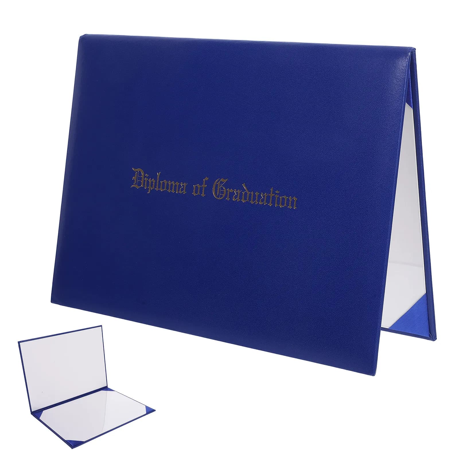 Cartella Portadiploma Liscia in Similpelle Rigida, Raccoglitore per Documenti di Laurea, Premi, Certificati, Organizzatore di Documenti