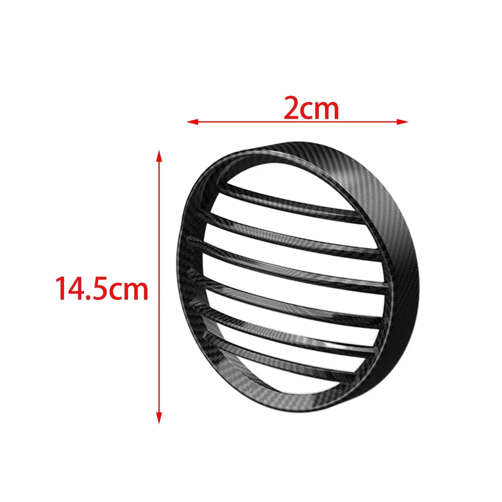 Copertura Protettiva in Plastica per Faro Moto, Griglia Texturizzata per Luci Rotonde da 14cm, Accessori Universali per Moto