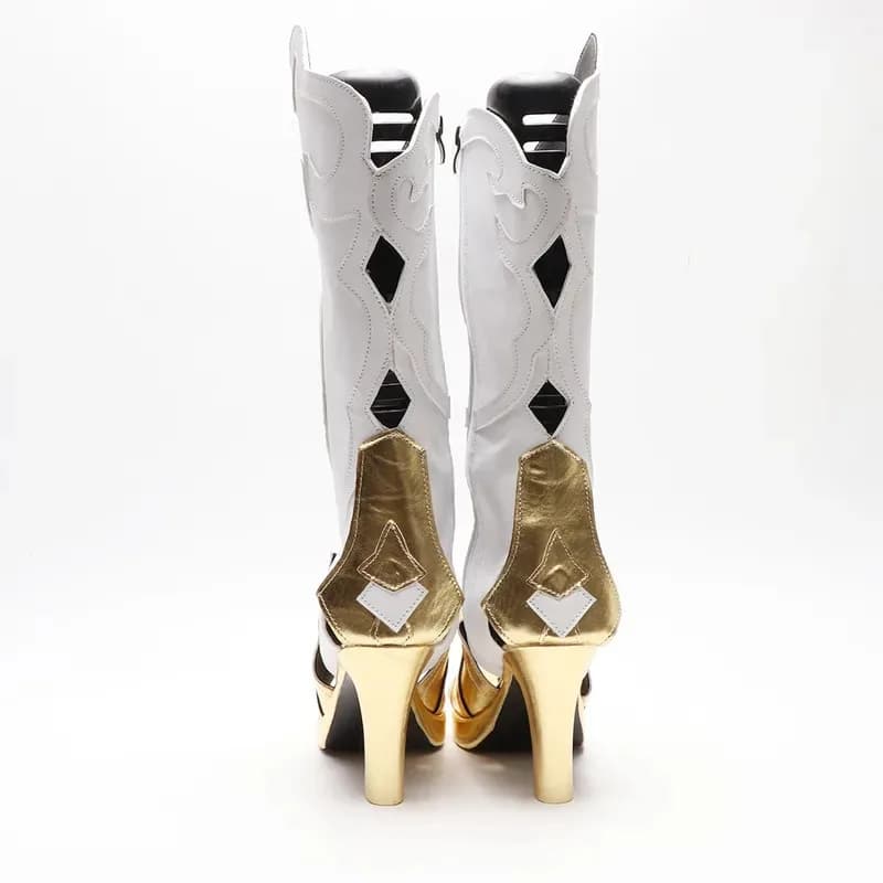 Gioco Honkai: Star Rail Tingyun Stivali Scarpe Cosplay Accessori di Halloween Realizzati su misura