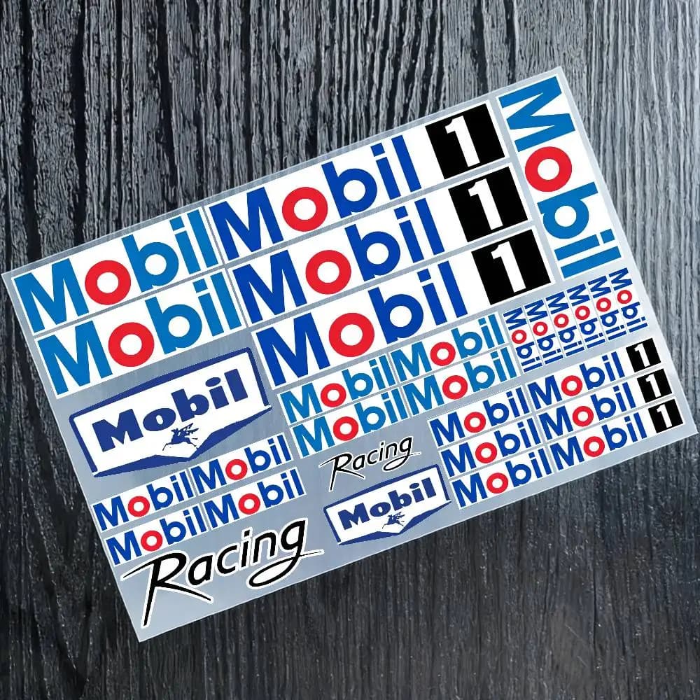 MOBIL Reflective Stickers for Moto, Decalcomanie Waterproof Vinyl Stickers for Helmet, Tank and Bike