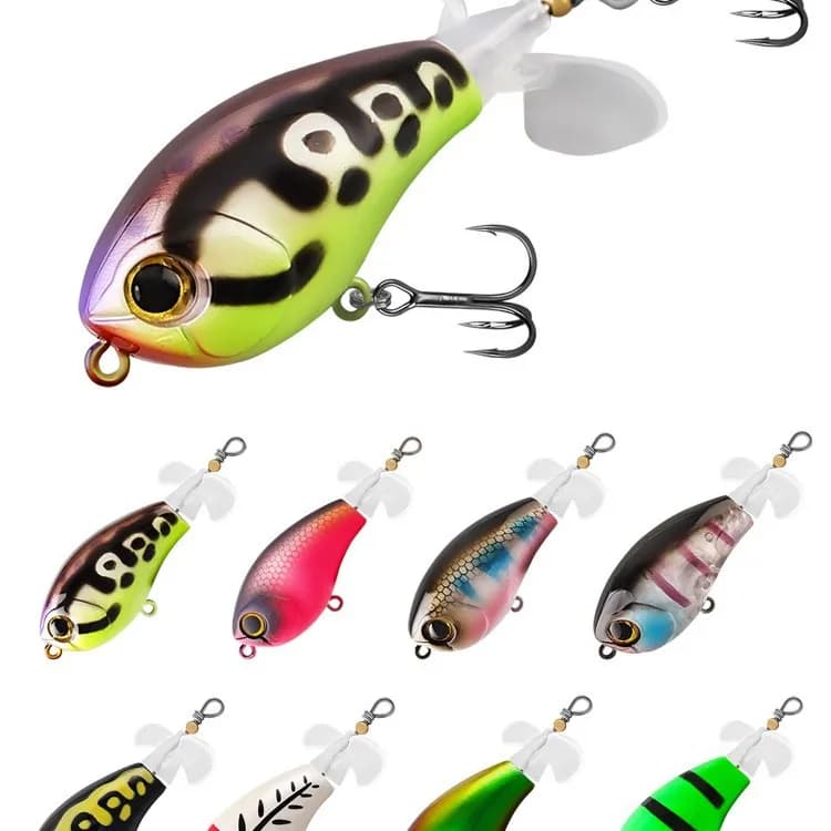 Topwater Long Cast Propeller Lure Floating Pencil Bait With Prop For Freshwater Bass Snakehead Culter Fishing Tackle
