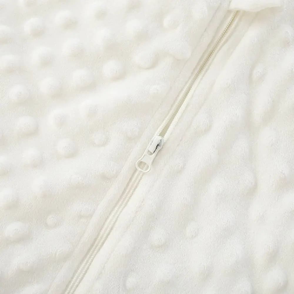 Comfortable Bean Velvet Sleeping Bag Two Way Zipper Sleeveless Sleeping Sack Sleep Blanket Unisex