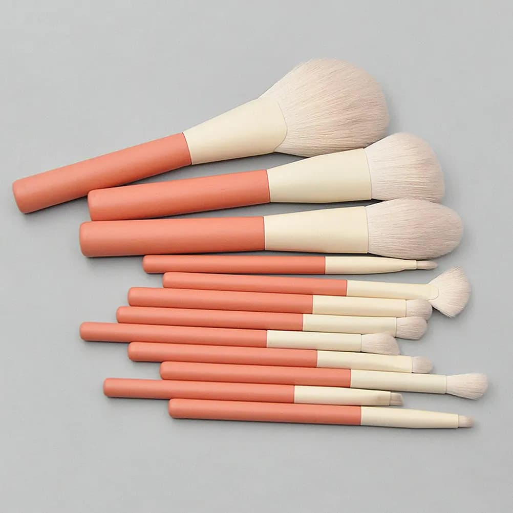Set di Pennelli per Trucco Professionali per Tutti i Tipi di Pelle, Kit per Polvere, Illuminante e Ombretto