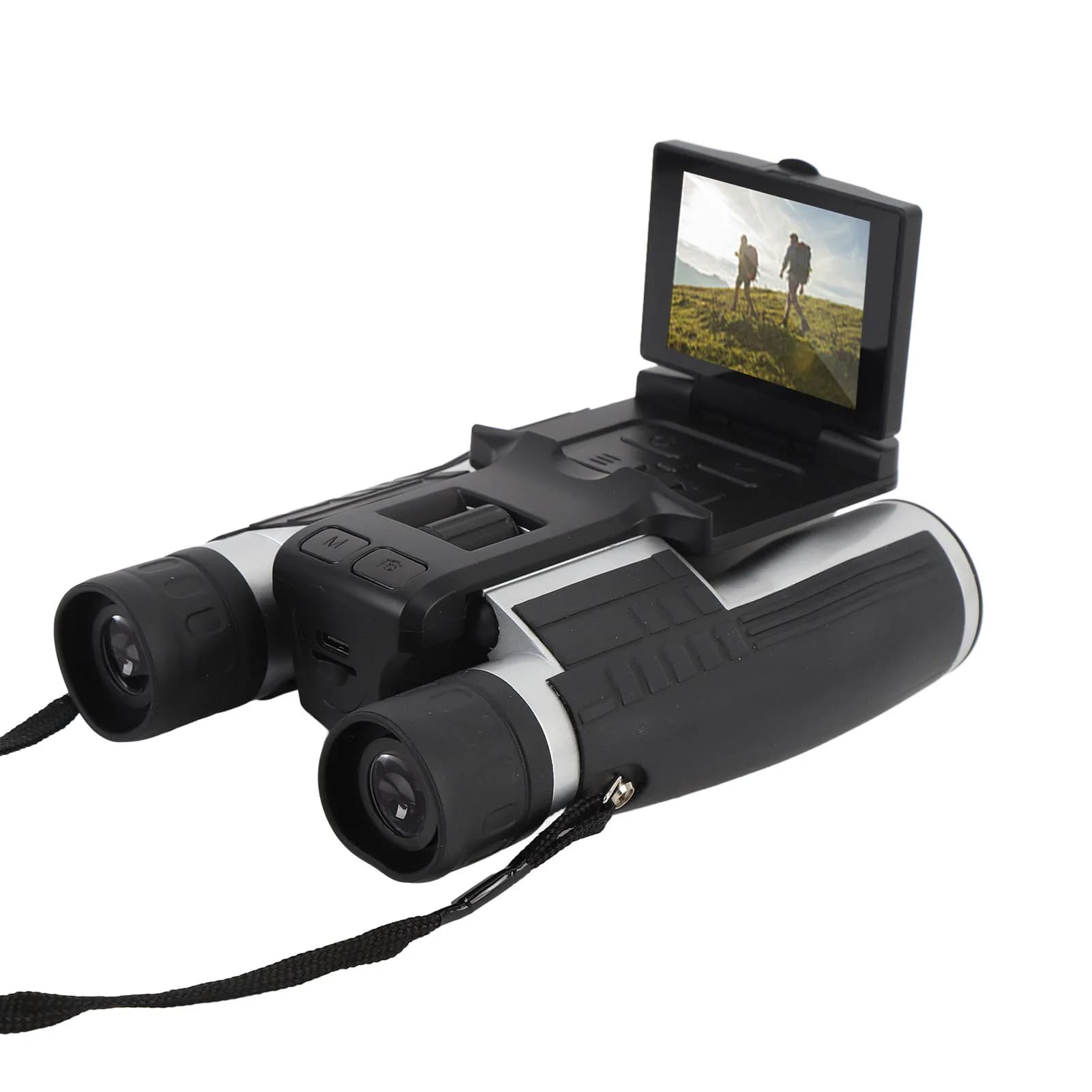 Binocolo compatto Binocolo 12x32 Supporto fino a 128 GB Display a colori in plastica da 2,4 pollici Batteria da 1000 mAh Foto da 48 MP per esterni