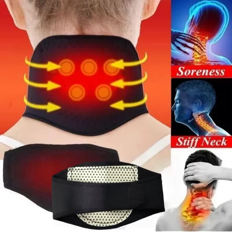 Support tutor for self-heating neck Magnetic cervical massage for relaxation and heat No reusable electricity required