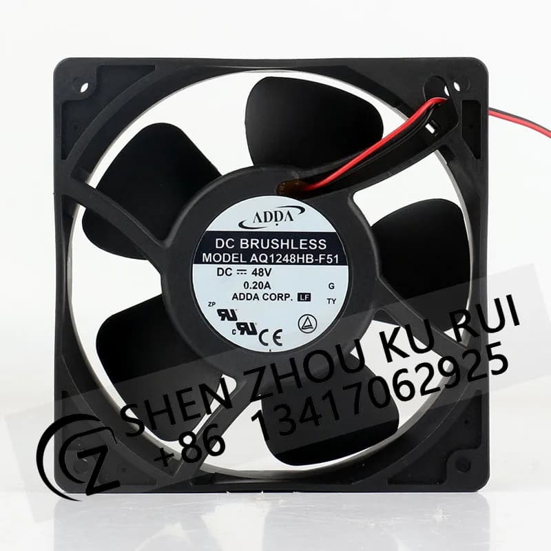 ADDA 0.20A 48V 12038 120x120x38MM 12CM Umidificatore impermeabile Cabinet inverter Flusso assiale AQ1248HB-F51 Ventola di raffreddamento