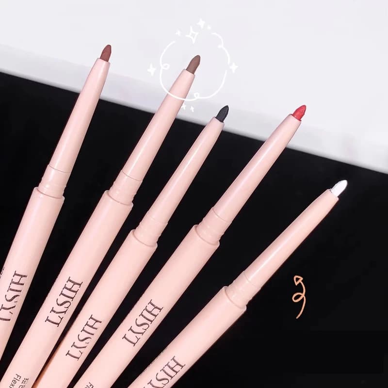 Matita gel for opaque red brown eyeliner Ultra thin long life Quick-drying smooth umbrella Waisted Cosmetic silk kiss pen for makeup