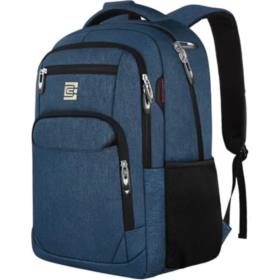 Zaino, Zaino Antifurto Sottile e Resistente per Viaggi d'Affari, Borsa per Computer Resistente all'Acqua per Uomini e Donne, Adatto per N