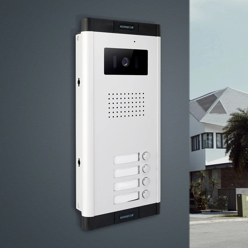 (Not Standalone) HOMSECUR 520C-4 Doorbell Camera For XSL Video Doorbell Doorphone Intercom System 4 Families