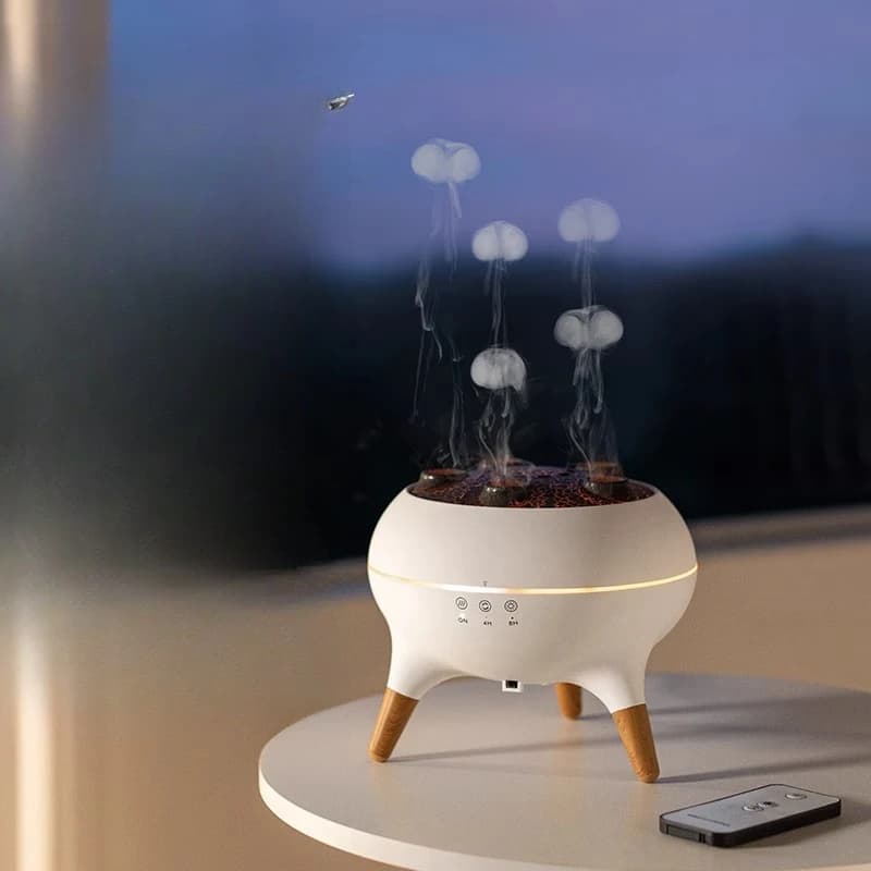 0 Nuovo riconoscimento del suono dinamico multi-spray meduse macchina per aromaterapia umidificatore silenzioso ornamento regalo creativo