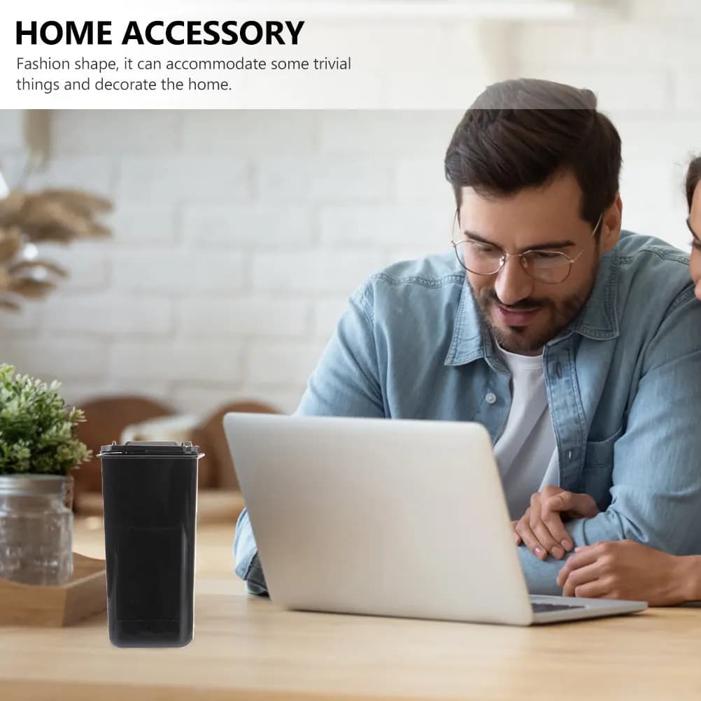 Set di 2 Contenitori per Rifiuti da Scrivania, Mini Bidoni Multifunzione Decorativi per Casa e Ufficio
