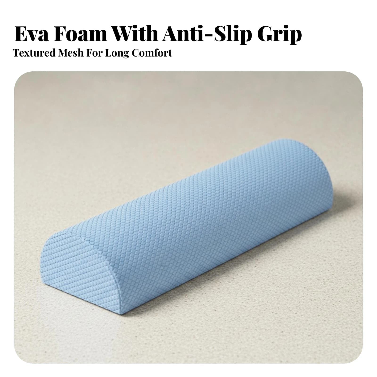 Half-Round Foam Roller Supportive Half-Round Roller Exercise Equipment Non-Slip Heavy Duty for Physical Rehabilitation, Pilates