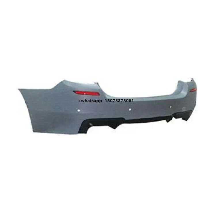 F10 M5 Look Body Kit Rear Bumper Protector Guard with PCD Hole Dual Outlet Diffuser for 5 Series F10 M5 2010-2013