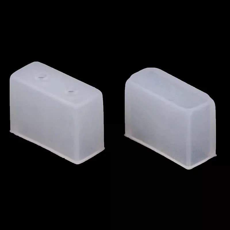 50 Pezzi Connettori in Silicone per Strisce LED Neon 6x12MM, Impermeabili, per Illuminazione a Striscia LED