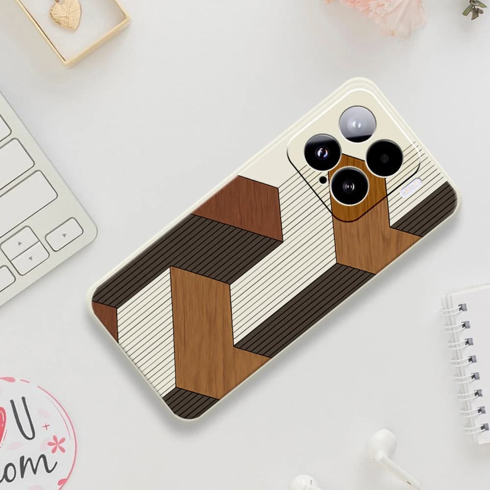 Custodie per telefoni in legno stile geometrico per Xiaomi 15 15 Ultra Mi 14T 13T 12T 11T Pro Cover per Xiaomi Mi 15 Ultra Mi 11T Pro Custodie