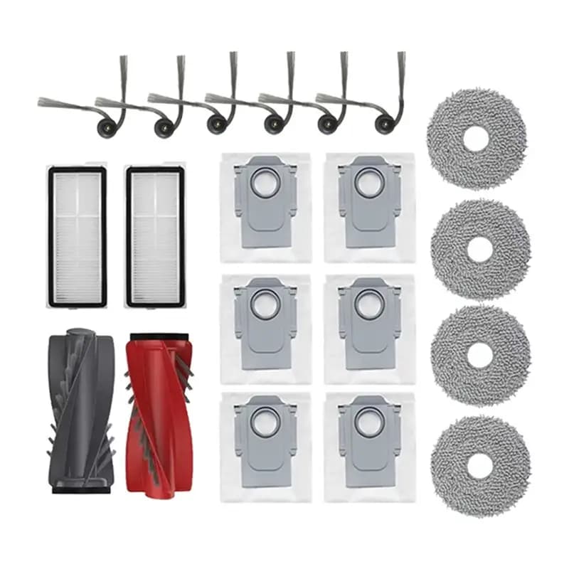 【GADGET DA CUCINA】Spazzola principale, spazzola laterale, filtro HEPA, panno per la pulizia, sacchetti per la polvere per Roborock Qrevo Edge/Edgec/Edge S5A/5V1/Curv Vacuum Replaceme