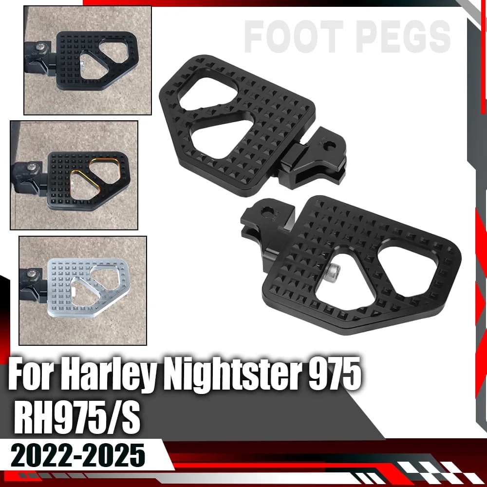 Per HARLEY NIGHTSTER RH 975 S Nightster 975 Pedane Moto Pedane Anteriori Rider Poggiapiedi Antiscivolo Pedale Ampio Pavimento