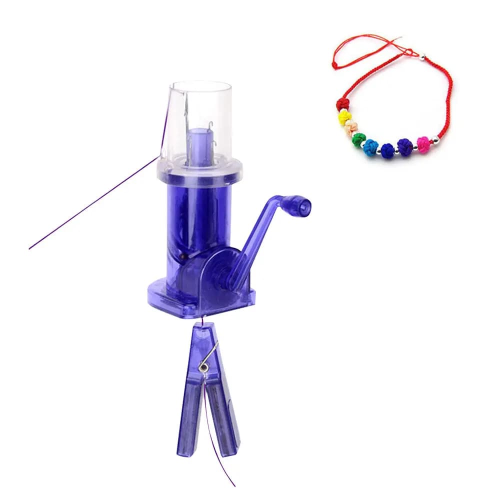 Kit di Materiali per Lavorazione a Maglia con Bobina di Filato e Avvolgitore per Uncinetto Manuale e Macchina