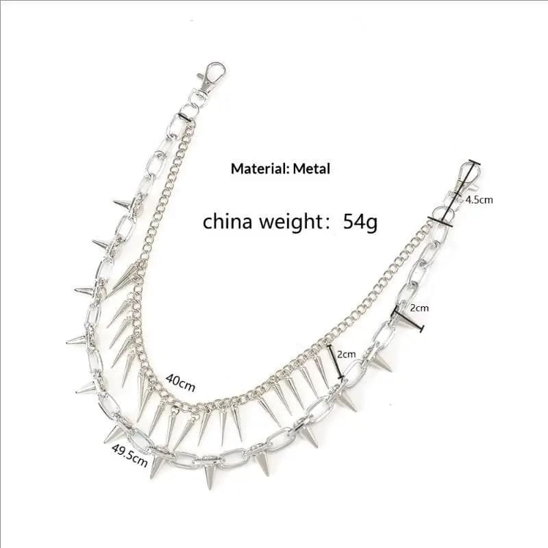 Only Metal Bag Chains Multi-layer Silver Fashion DIY Shoulder Bag Chain Straps Replacement Women Jeans Chain With Lobster Buckle