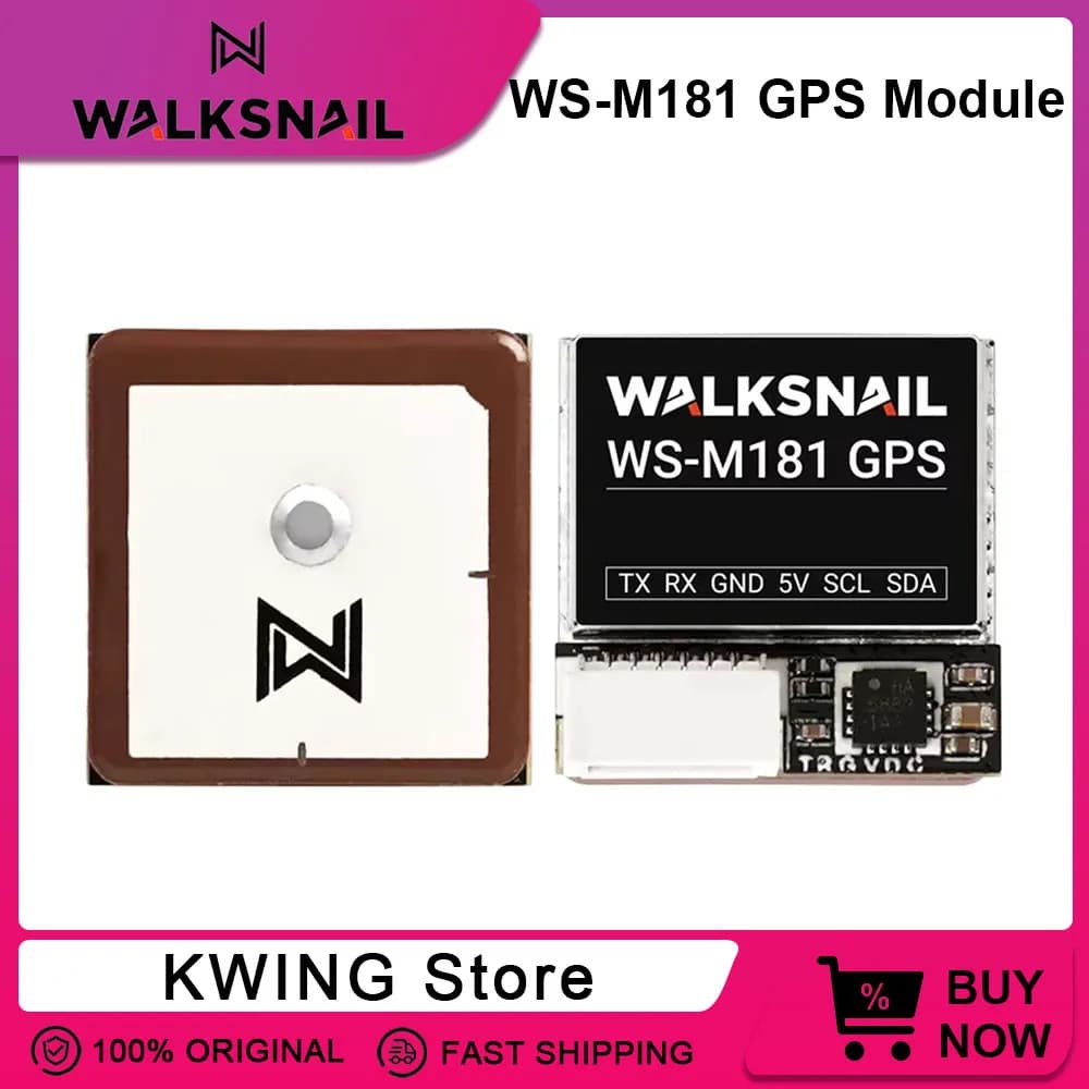CADDX Walksnail WS-M181 GPS M10 GNSS BUILT-IN QMC5883 Ceramic antenna compass for RC FPV Airline Drone Freestyle long-range