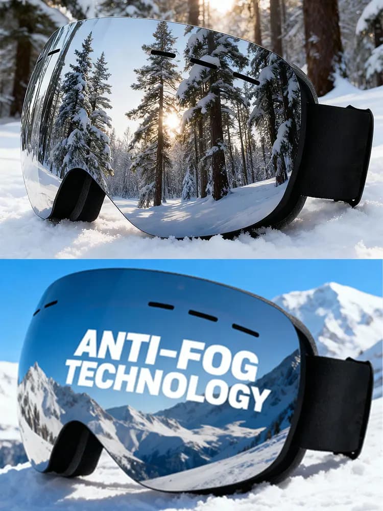 JSJM NUOVO Professionale Adulti Sport All'aria Aperta Occhiali Da Sci UV400 Maschera Da Sci Anti-fog Snowboard Occhiali Da Motoslitta Occhiali Da Sci