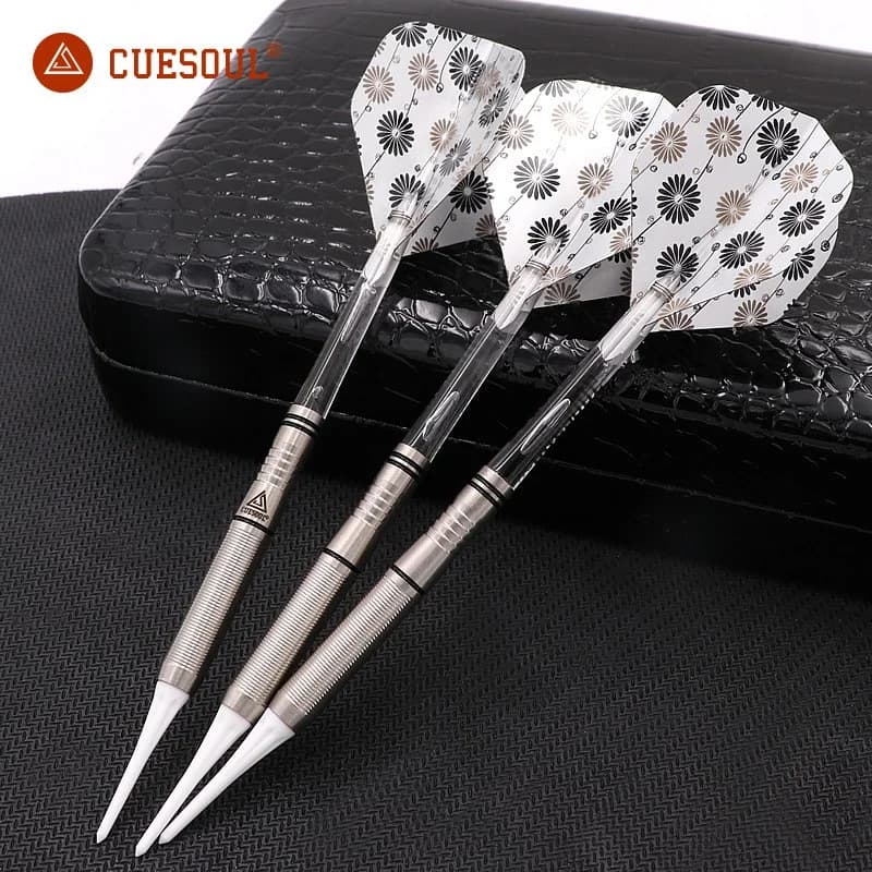 CUESOUL Set di freccette con punta morbida al 90% al tungsteno 16 g/18 g Freccette elettroniche professionali 3 pezzi