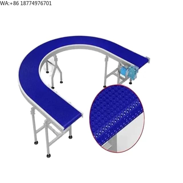 900 Series Plastic Modular Conveyor for Food Industry, Ribbon for Machines and Systems