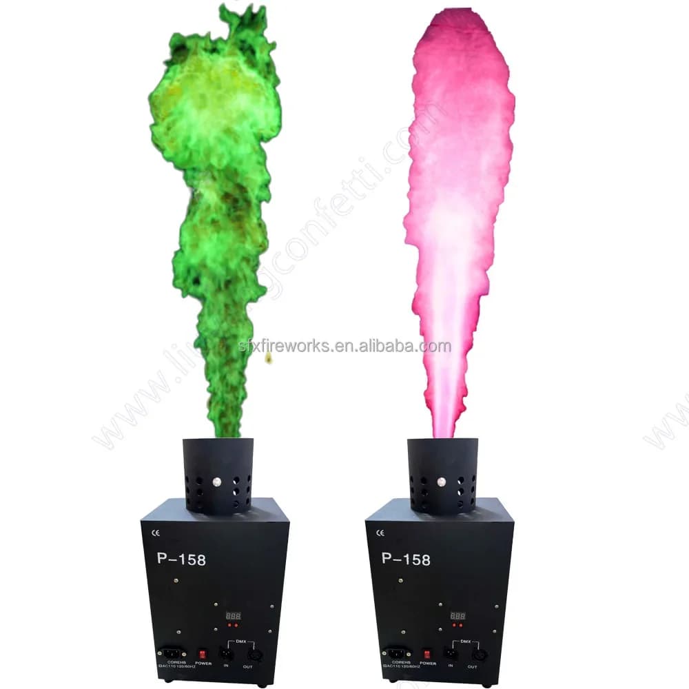 Macchina del Fuoco DMX 200W con Fiamma Colorata, Proiettore di Fiamme Colorate per Matrimoni, Feste, Festival, Celebrazioni ed Eventi SFX