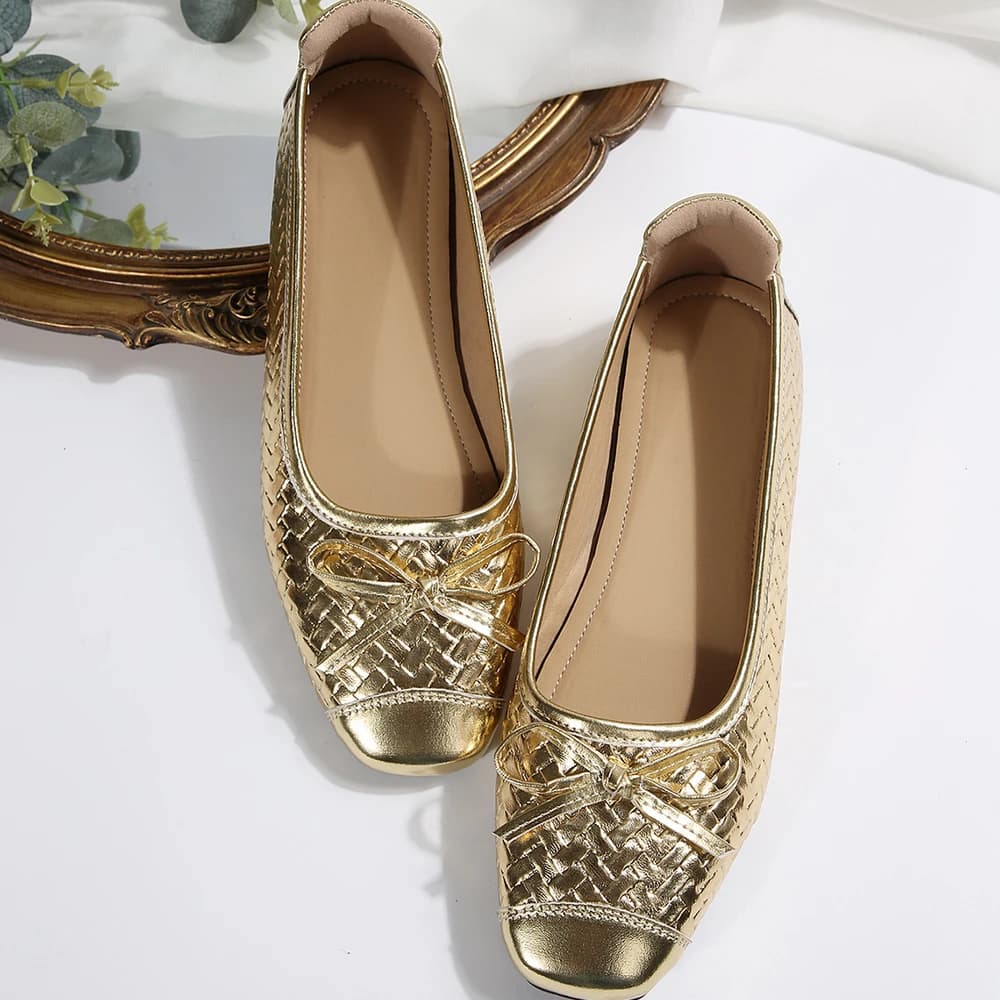 Scarpe Basse da Donna, Ballerine Classiche con Punta Tonda, Mocassini per Danza e Feste, Scarpe da Esterno Comode per Donna, Nuove Sneakers 2026