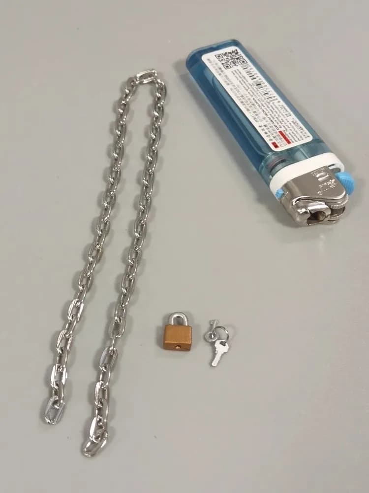 YYDS 1/6 Soldato Scena Puntelli Accessori Chiave di Blocco Catena di Ferro Modello Giocattolo Per 12 ''Action Figure Corpo In Magazzino