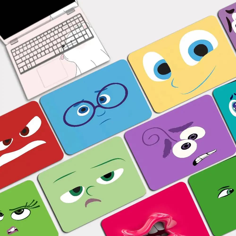 CARTOON ANGRY Funny Face Eyes Rubber Small Office Student Gaming Thickened Pad Non-slip Cushion Mouse Pad for PC Gamer Mousemat