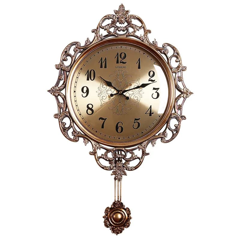 Living room bedroom household wall clock, fashionable and creative silent atmospheric clock