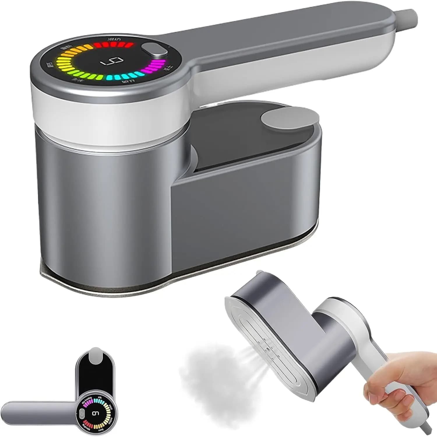 Stiratore a Vapore per Vestiti, Portatile da Viaggio, Rimuovi Pieghe per Indumenti, Riscaldamento Rapido in 10 Secondi, Stiratore Portatile per Capi