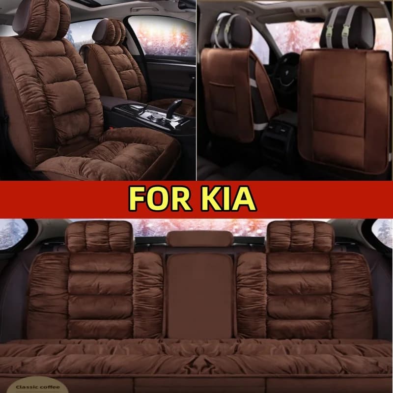 PER KIA K5 2021-2025 Short winter cover in plush, soft, comfortable, warm, thick and high-end, seat cover completely wrapped