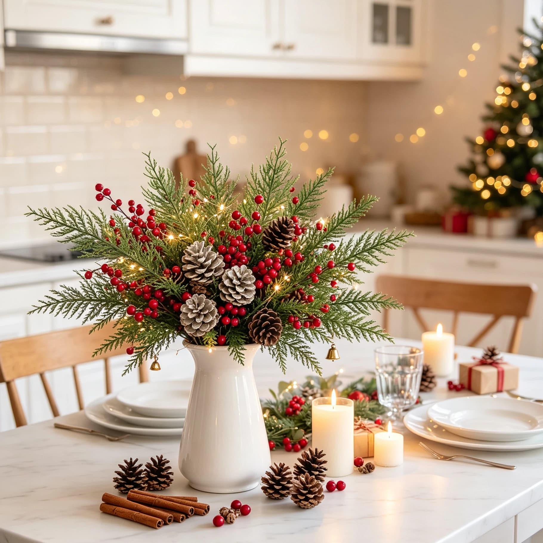 50/100Pcs Artificial Plant Plastic Pine Needle Festival Party Decora Home Room Table Yard Accessory Diy Christmas Tree Box Table