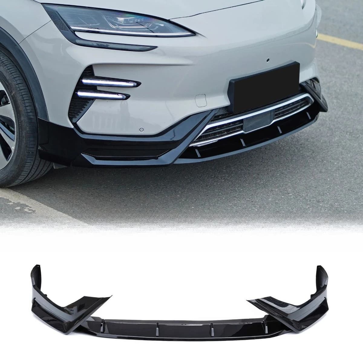 For BYD Song PLUS 2023+ Car Rear Front Bumper Spoiler Lip Diffuser Modification Part Rear Roof Mid Spoiler Wing Accessories