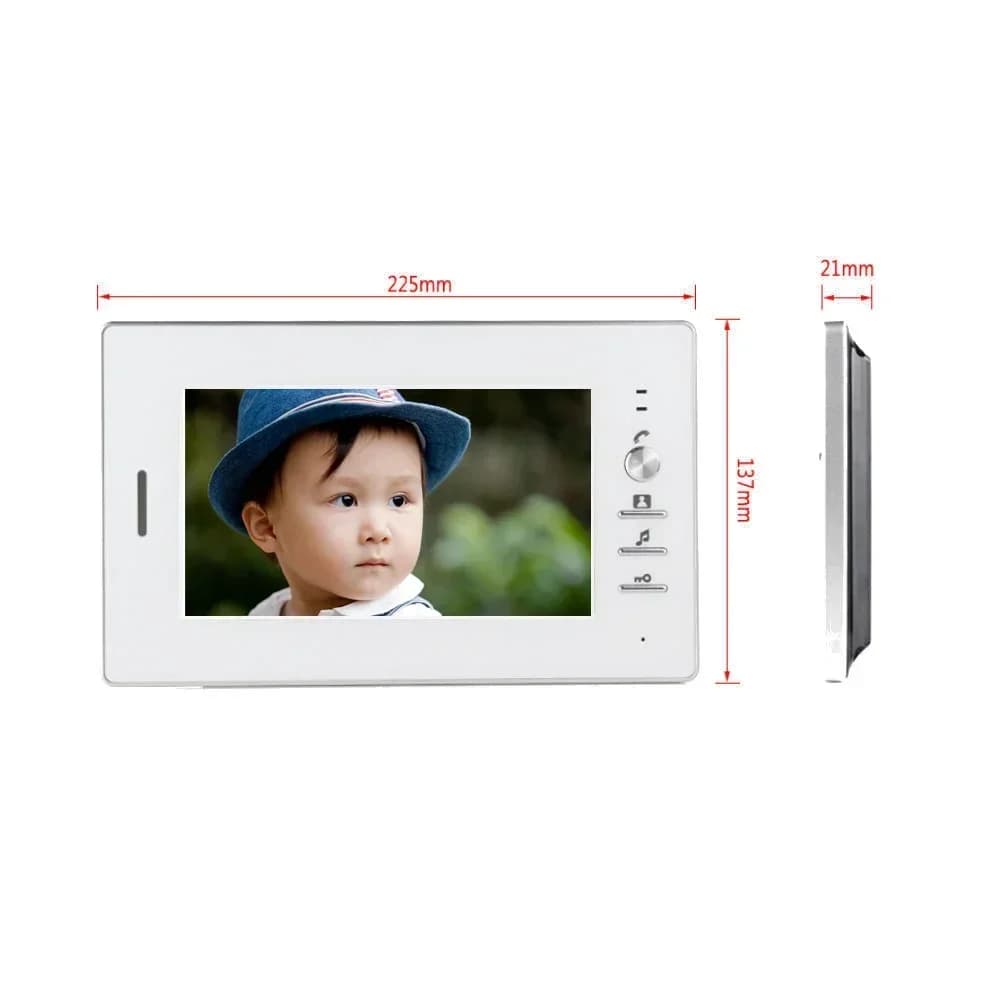 Sistema di Videocitofono Cablato Multifamiliare con RFID e Interfono Audio-Video, 1 Telecamera