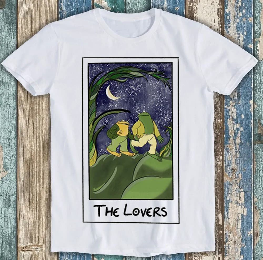 Maglietta con stampa di carte dei Tarocchi con rana e rospo, Gay The Lovers Pride, regalo divertente, M1654
