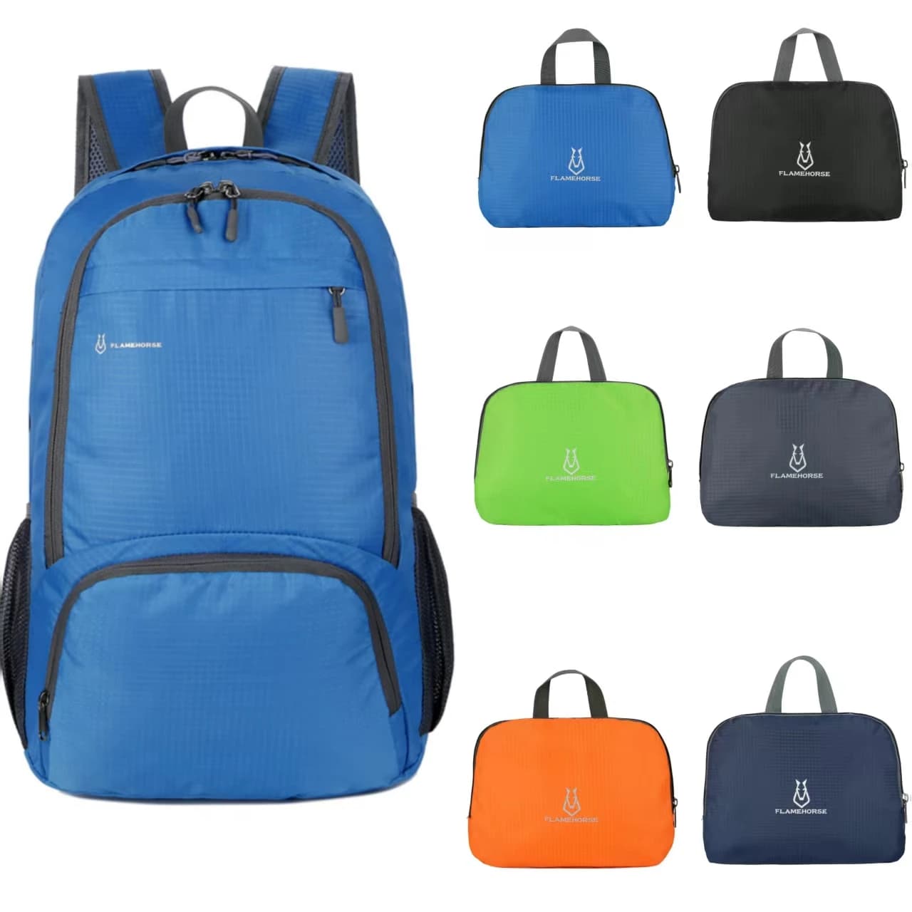 Women's Light Folding Backpack Waterproof Foldable Backpack Outdoor Travel Hiking Cycling Backpack Camping Shoulder Bag