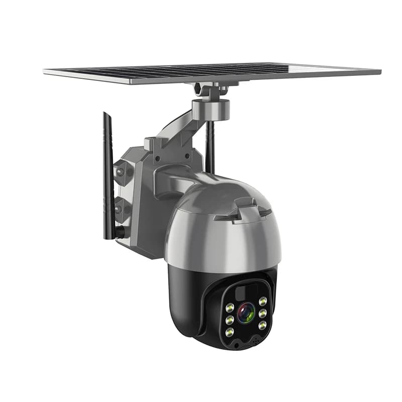 Sistema di sicurezza esterno HD 2MP 4MP Registrazione video Pannelli solari Alimentazione a batteria Scheda 4G Visione notturna PTZ CCTV