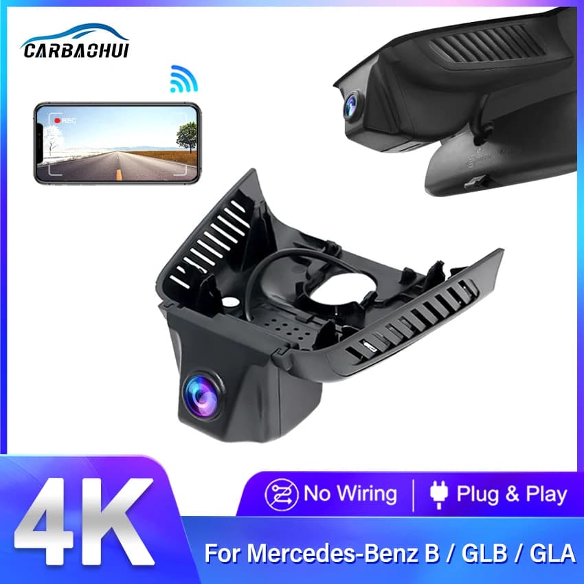 Per Mercedes-Benz Classe B GLB GLA 2020-2023 Anteriore e Posteriore 4K Dash Cam per Auto Registratore Della Macchina Fotografica Dashcam WIFI Auto Dvr
