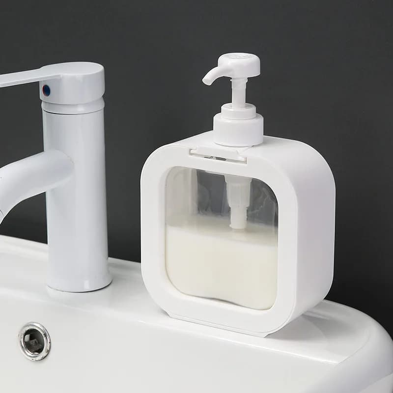 Dispenser di sapone da bagno riutilizzabile spremere pompa bottiglia di sapone gel doccia trasparente contenitore liquido cucina bagno 300/500ml