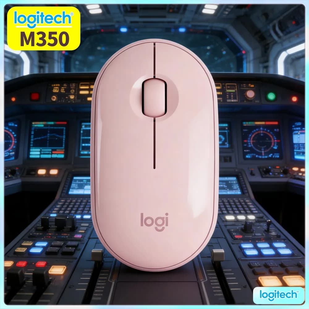 Logitech M350 PEBBLE Portable Wireless Mouse 2.4G Bluetooth Silent Click For PC Laptop Tablet Travel Home Use