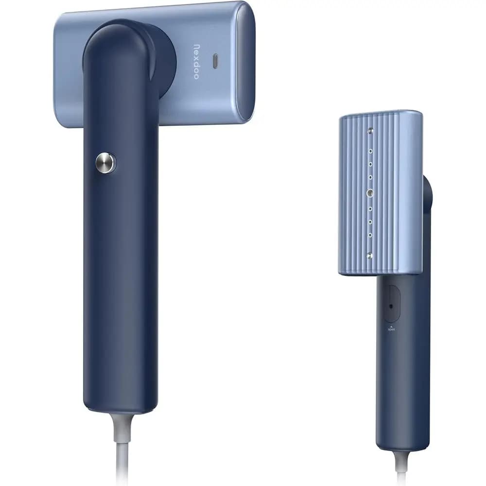 Ferro da Stiro Portatile 2-in-1 per Vestiti, Leggero 0,45 kg, Vapore Potente in 8 Minuti, 1200W per Casa e Viaggio