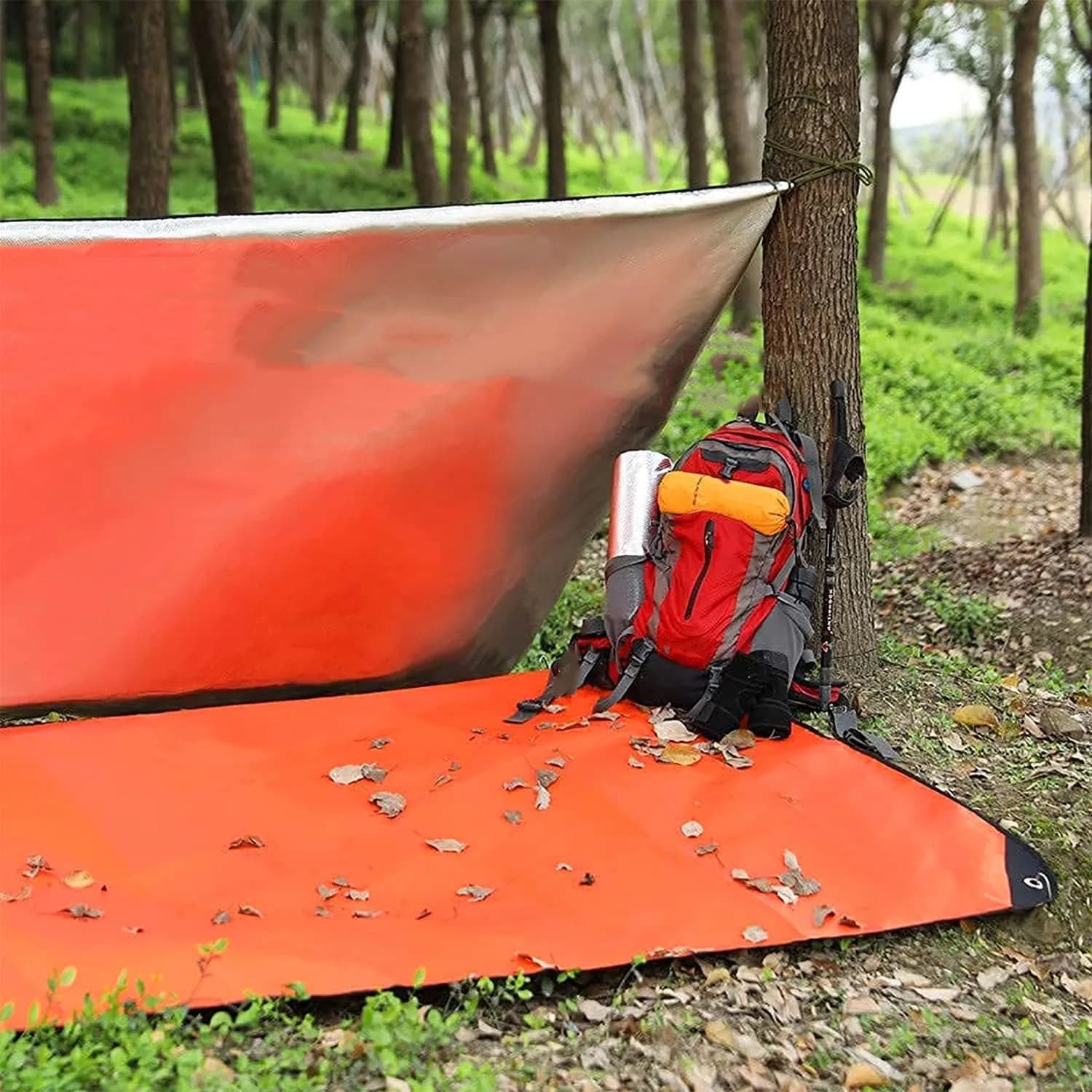 Coperta di sopravvivenza per carichi pesanti – Telo termico riflettente isolato. Coperta di emergenza riutilizzabile per tutte le stagioni per auto o campeggio