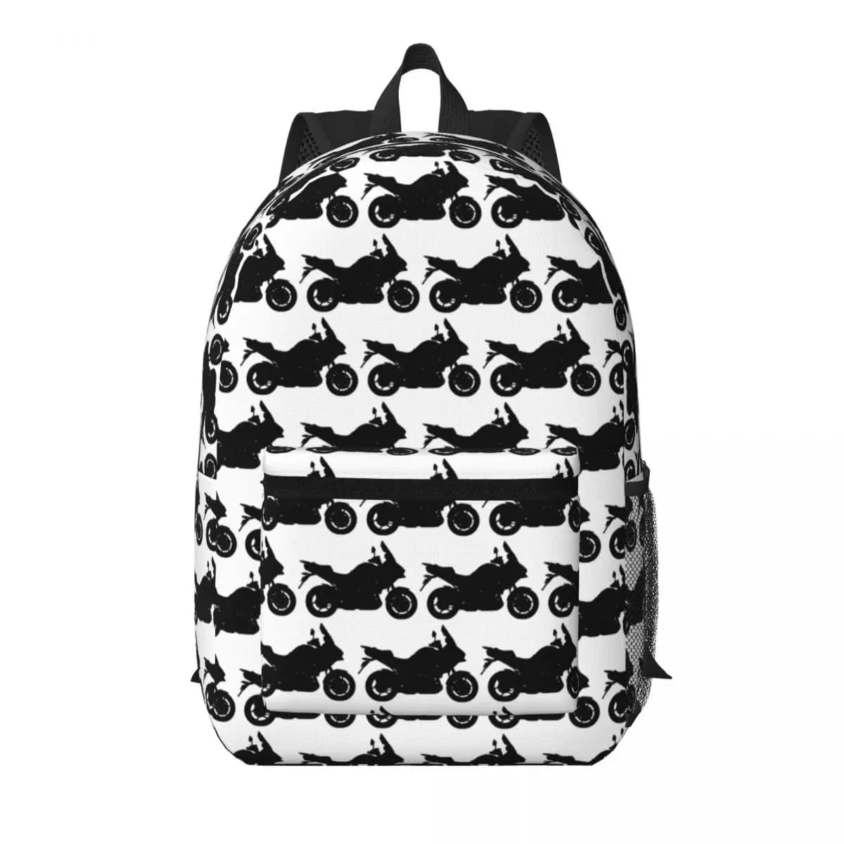 Vurrsis 1000 - Zaino nero per studenti, borsa da scuola, zaino da viaggio per escursioni, per ragazzi e ragazze, borsa a tracolla